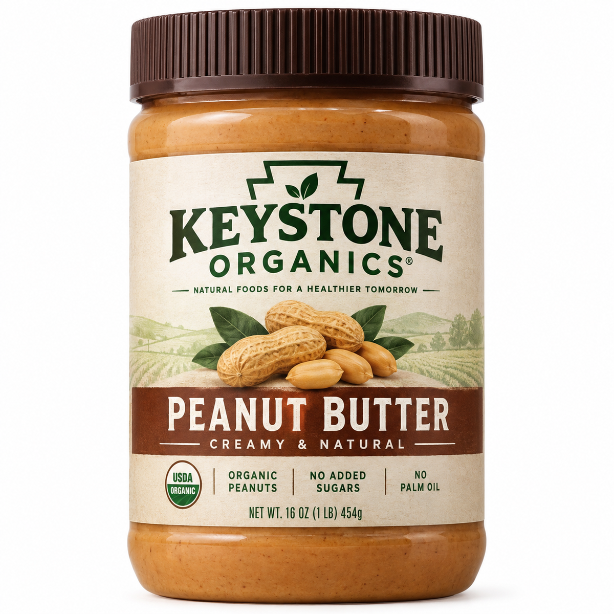Organic Peanut Butter - Crunchy